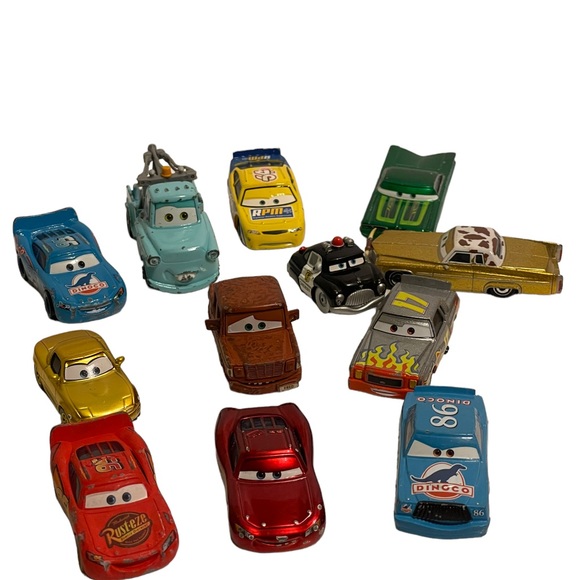 Disney Toys Disney Pixar Cars Lot Toy Vehicles Diecast Metal Mcqueen Mater Lot Of 2 Poshmark